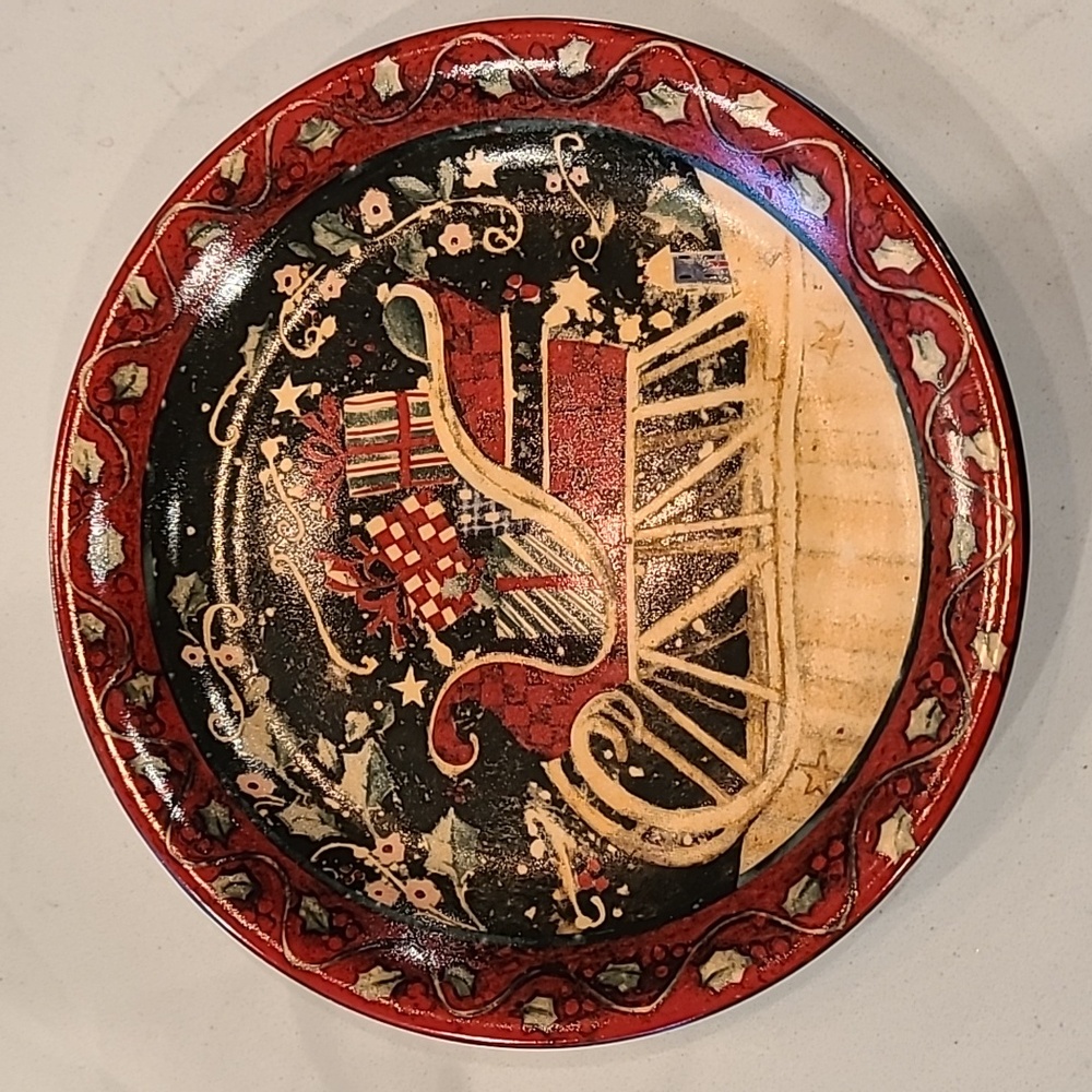 Susan Winget Christmas Dessert Plate